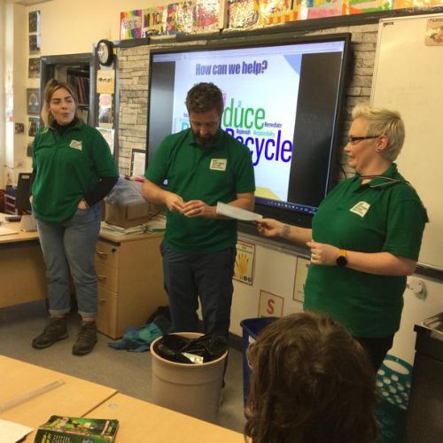 We enjoyed learning how we can reduce, reuse, recycle!